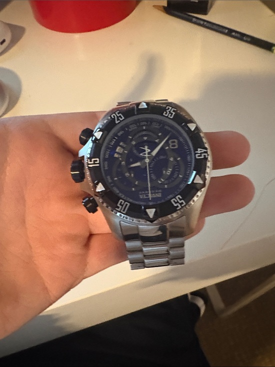 Invicta Other - Invicta Silver Stainless Steel Watch with Blue Dial